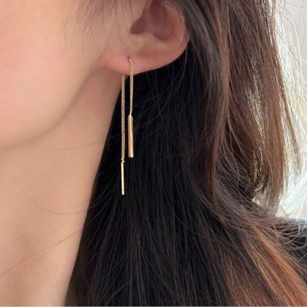 Chain Drop Earrings N1606
